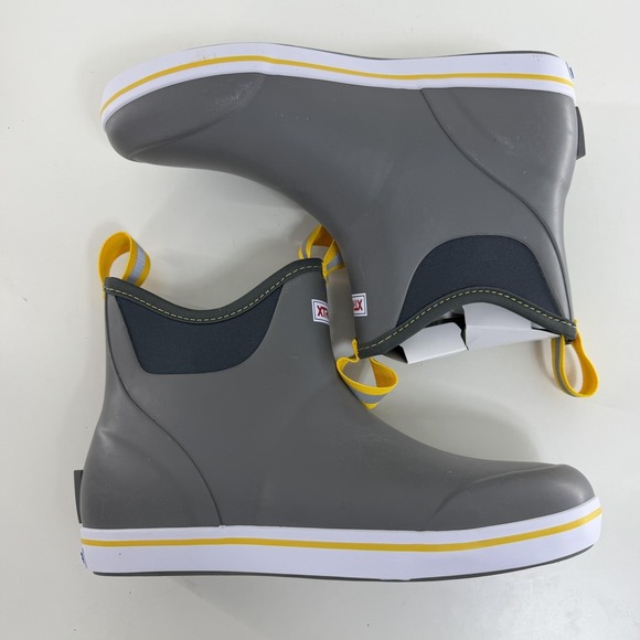 Xtratuf Ankle Deck Boots Mens Size 10 Gray Wide Waterproof Slip Resistant - Picture 3 of 8